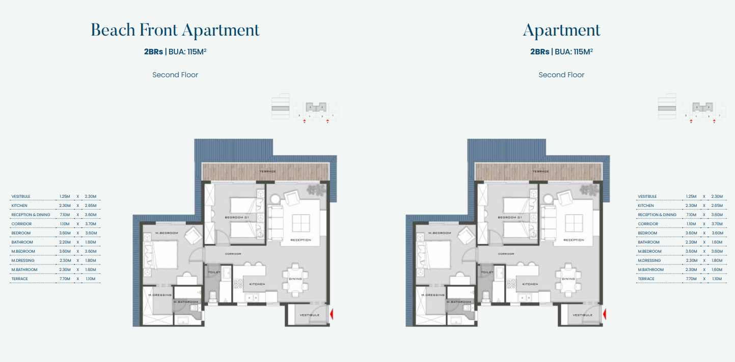 floor plan beach front apartment