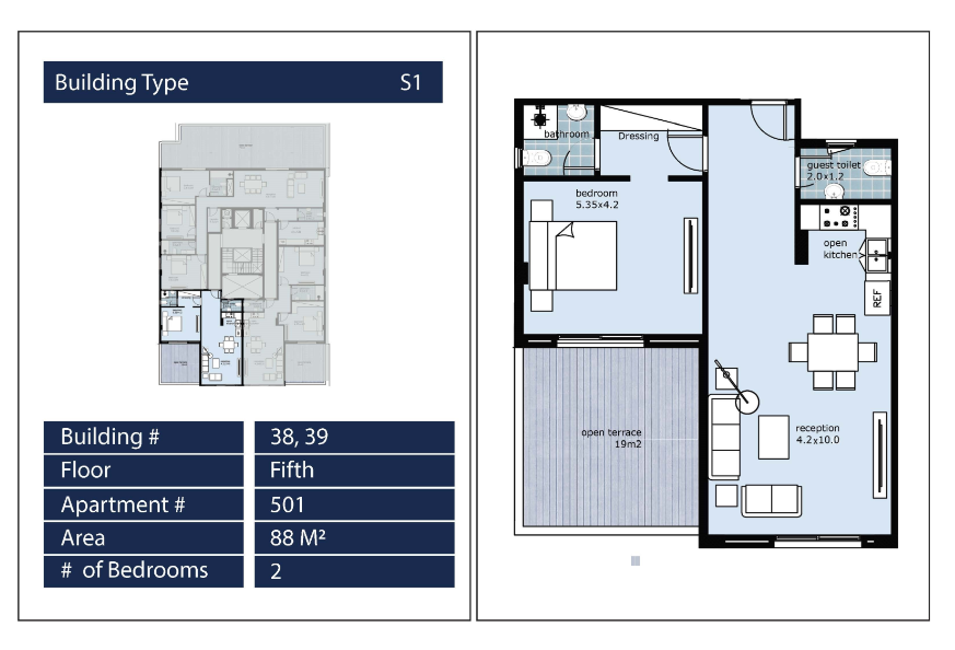 layout one bed